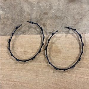 Kendra Scott Indigo Crystal Hoop Earrings